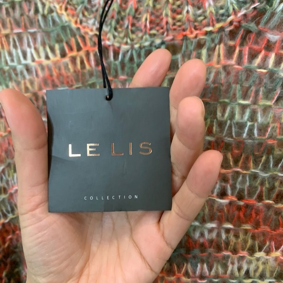 Le Lis multicolored cozy crew neck sweater small - Picture 5 of 8